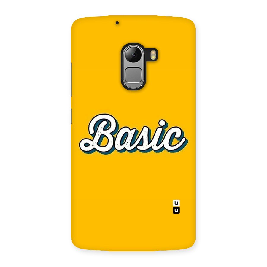 Basic Yellow Back Case for Lenovo K4 Note