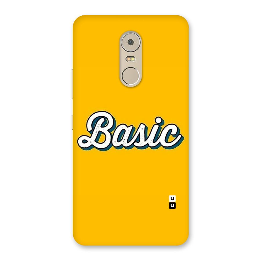 Basic Yellow Back Case for Lenovo K6 Note