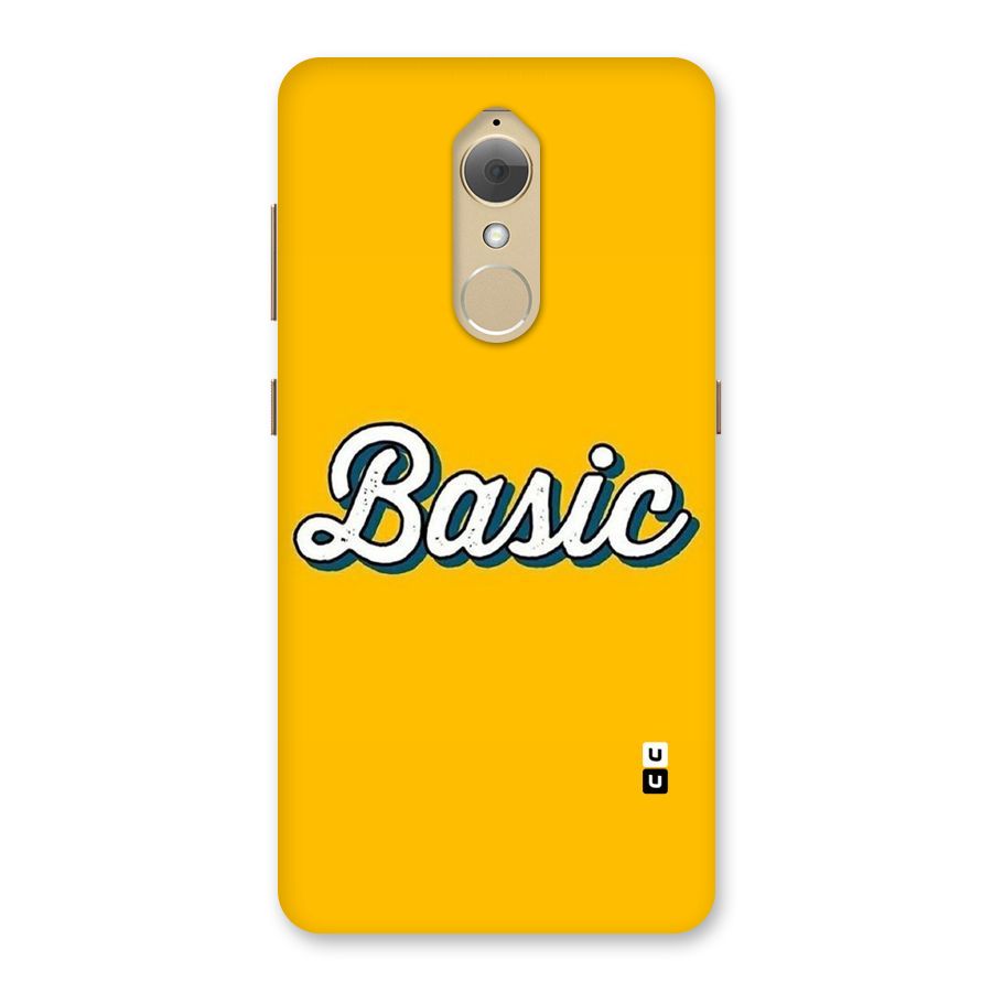 Basic Yellow Back Case for Lenovo K8