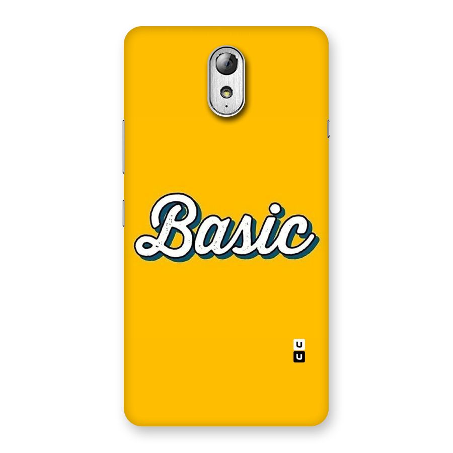 Basic Yellow Back Case for Lenovo Vibe P1M