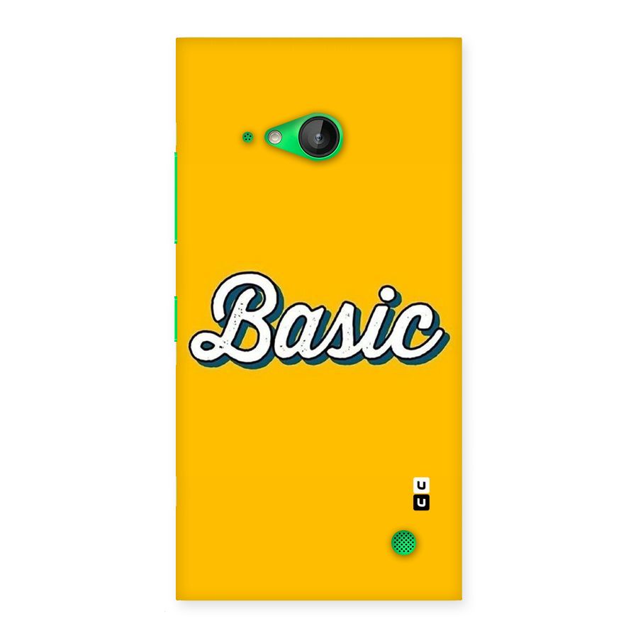 Basic Yellow Back Case for Lumia 730