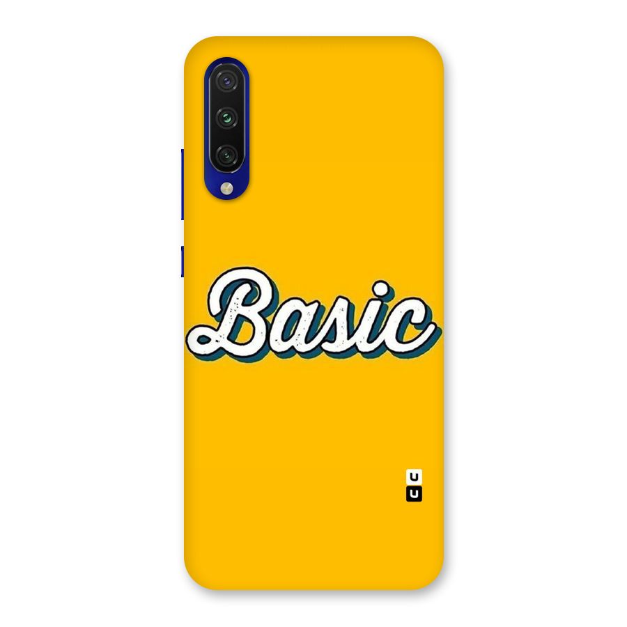 Basic Yellow Back Case for Mi A3