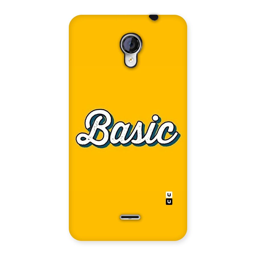 Basic Yellow Back Case for Micromax Unite 2 A106