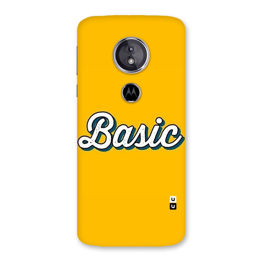 Basic Yellow Back Case for Moto E5