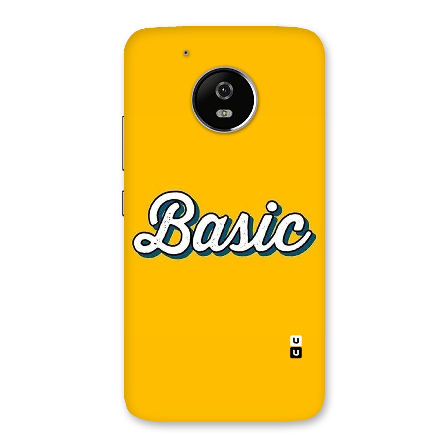 Basic Yellow Back Case for Moto G5