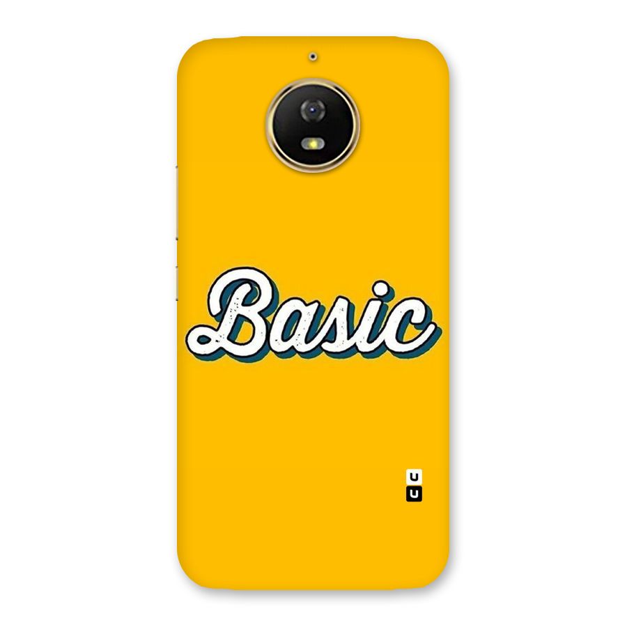 Basic Yellow Back Case for Moto G5s