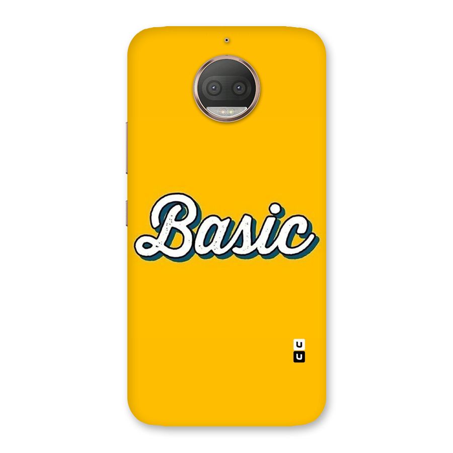 Basic Yellow Back Case for Moto G5s Plus