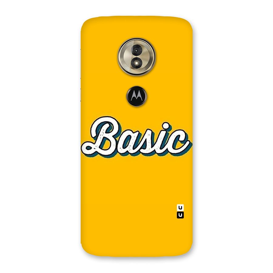 Basic Yellow Back Case for Moto G6 Play