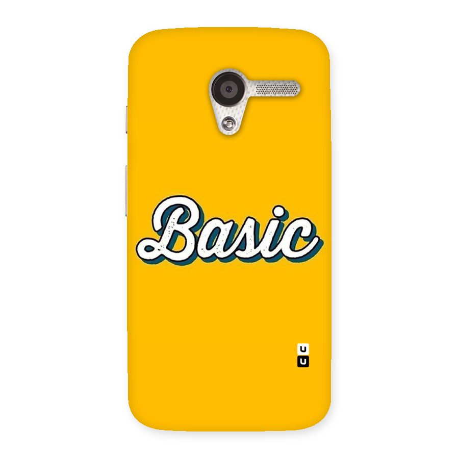 Basic Yellow Back Case for Moto X