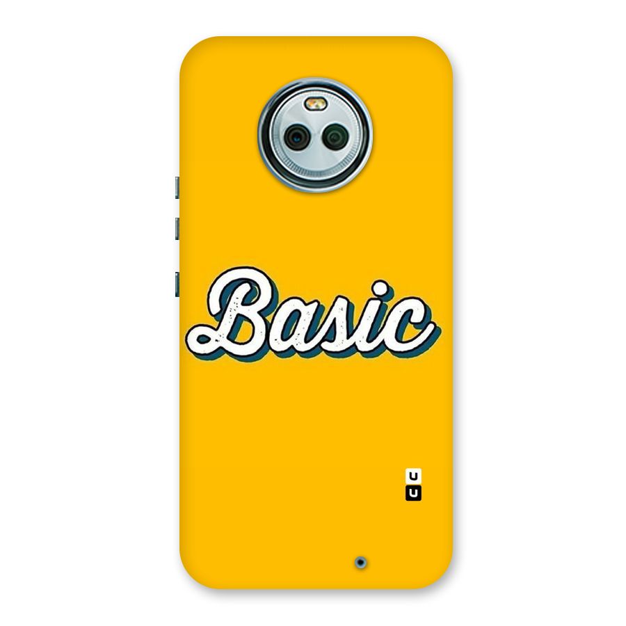 Basic Yellow Back Case for Moto X4
