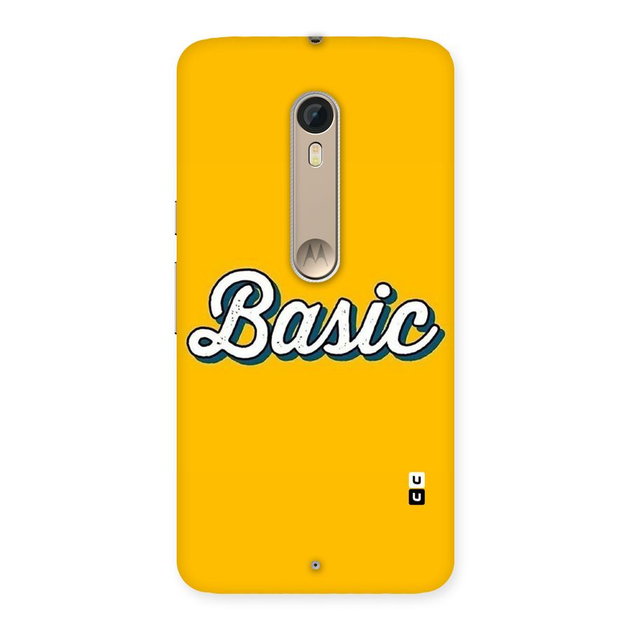 Basic Yellow Back Case for Motorola Moto X Style