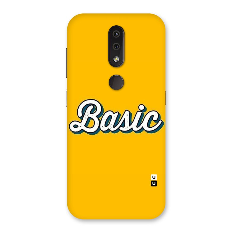 Basic Yellow Back Case for Nokia 4.2