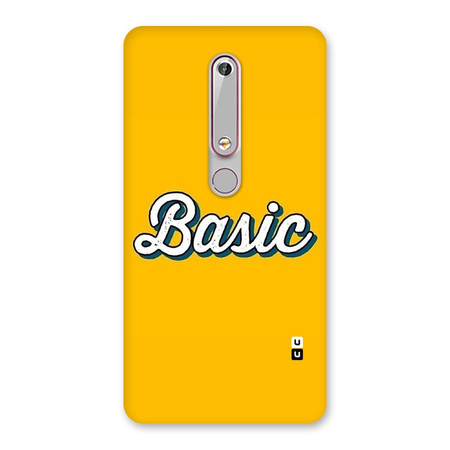 Basic Yellow Back Case for Nokia 6.1