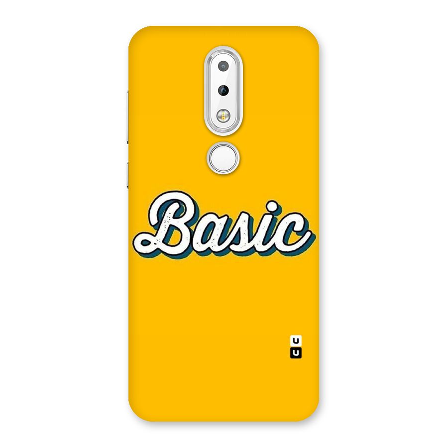 Basic Yellow Back Case for Nokia 6.1 Plus