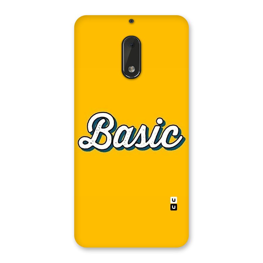 Basic Yellow Back Case for Nokia 6