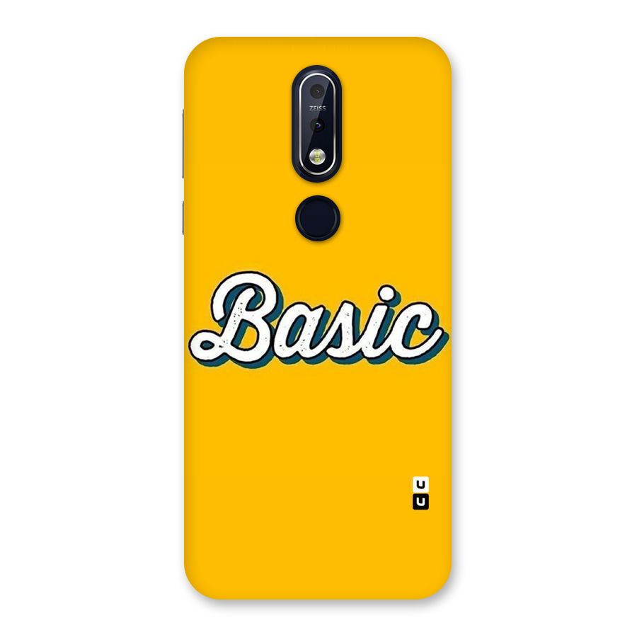 Basic Yellow Back Case for Nokia 7.1