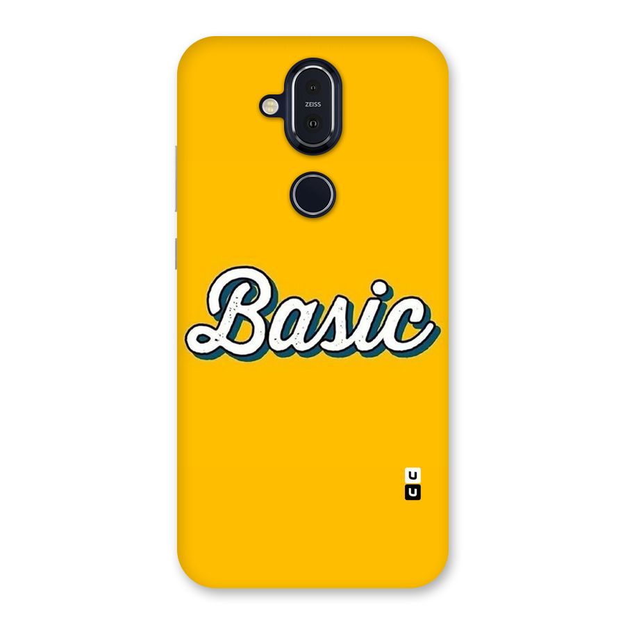 Basic Yellow Back Case for Nokia 8.1