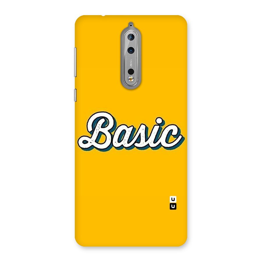 Basic Yellow Back Case for Nokia 8