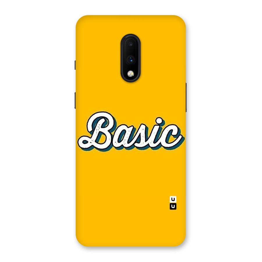 Basic Yellow Back Case for OnePlus 7