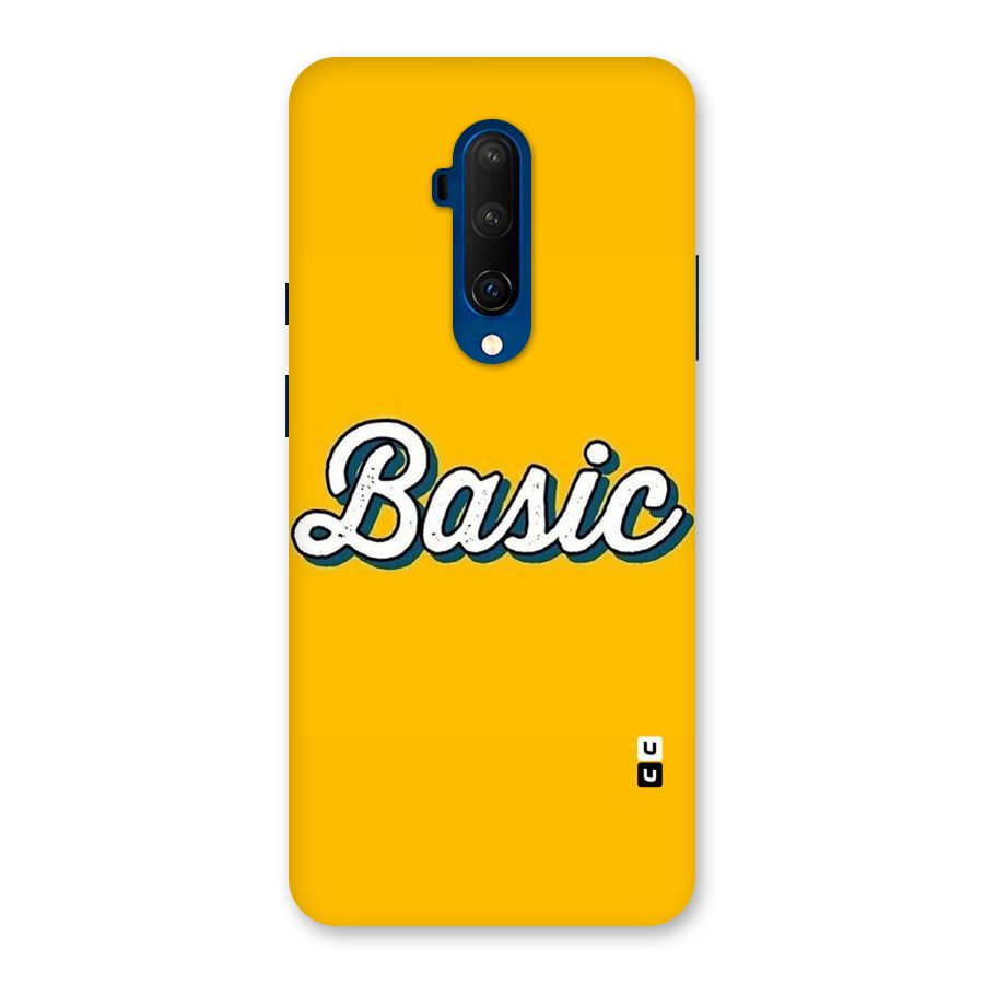 Basic Yellow Back Case for OnePlus 7T Pro
