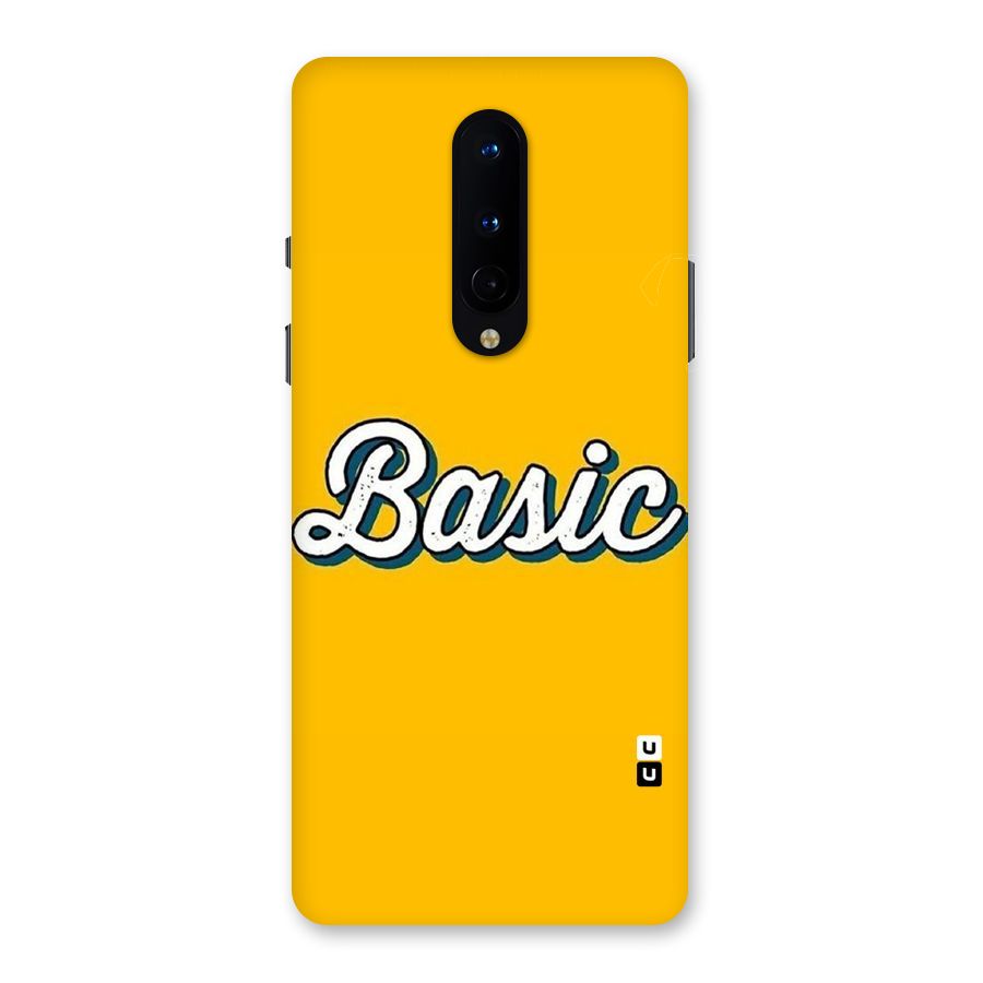 Basic Yellow Back Case for OnePlus 8