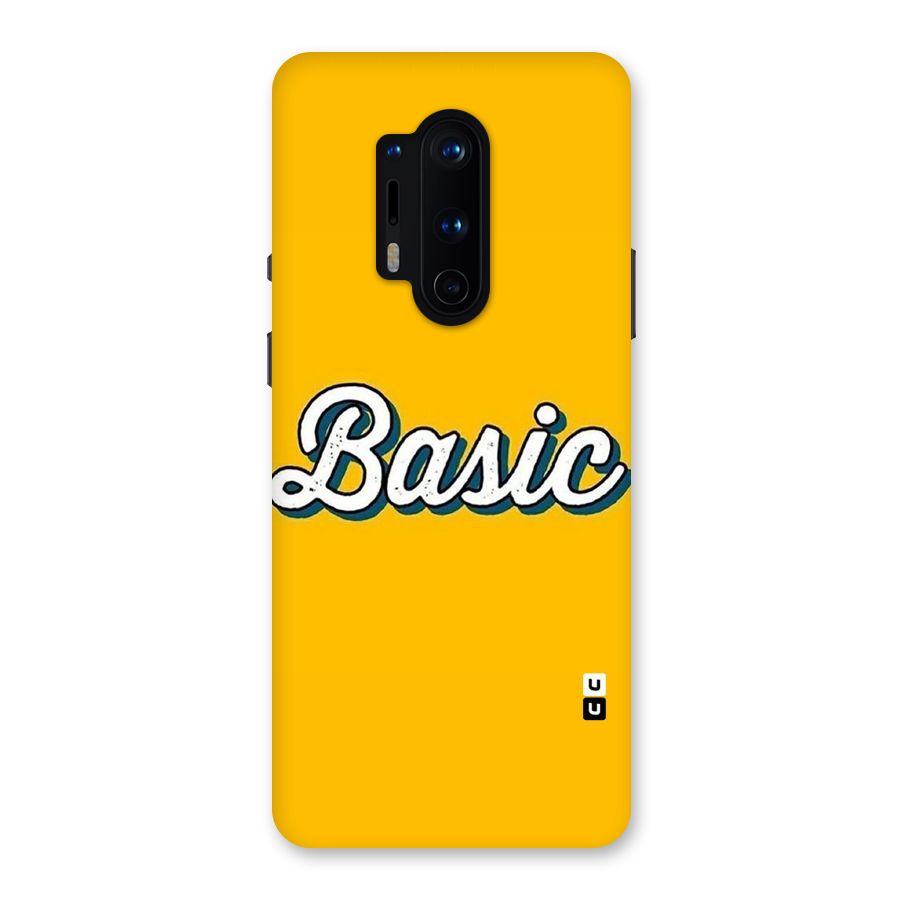 Basic Yellow Back Case for OnePlus 8 Pro