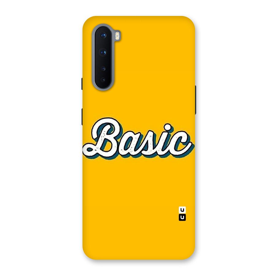 Basic Yellow Back Case for OnePlus Nord