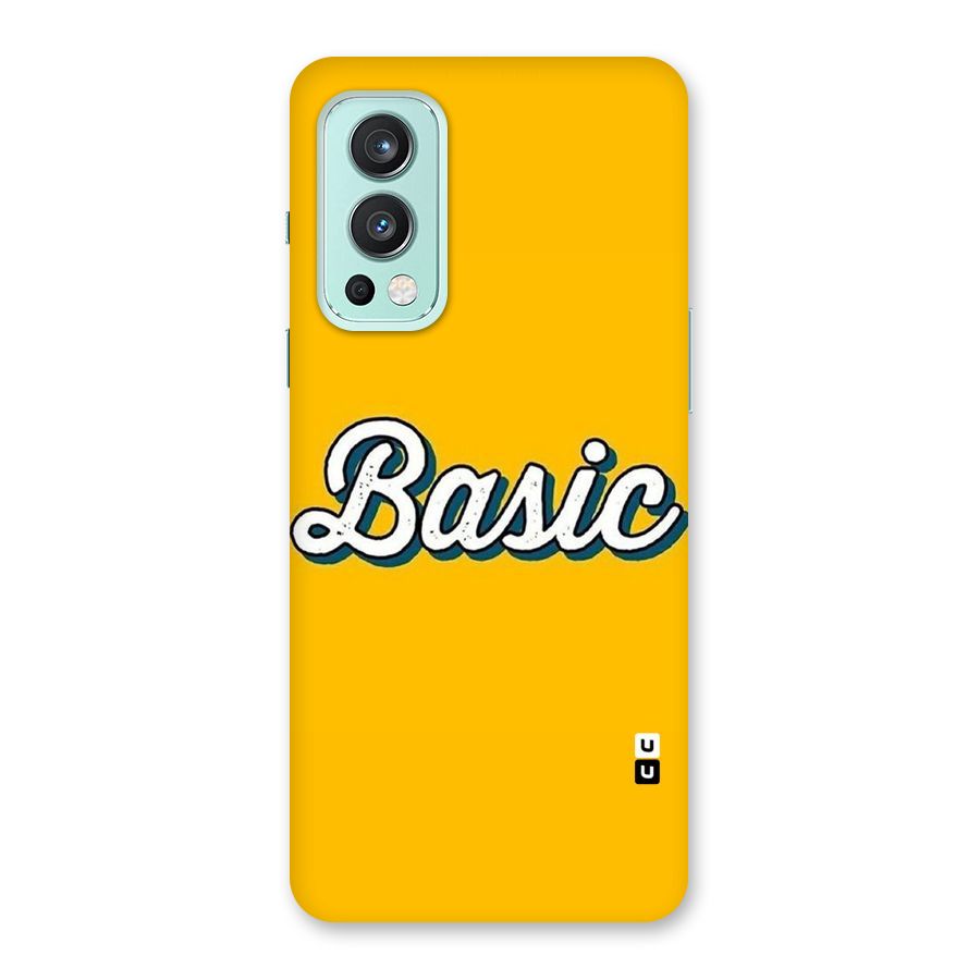 Basic Yellow Back Case for OnePlus Nord 2 5G