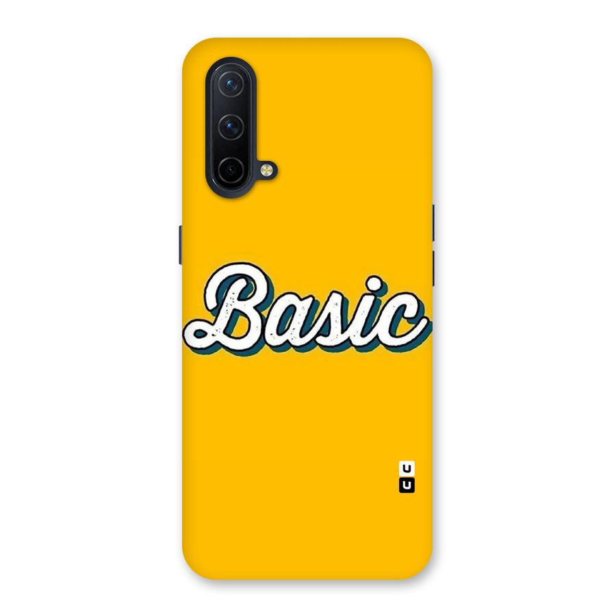 Basic Yellow Back Case for OnePlus Nord CE 5G