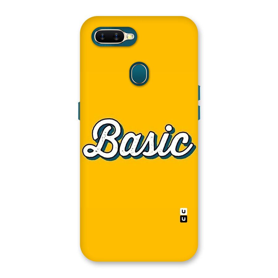 Basic Yellow Back Case for Oppo A11k