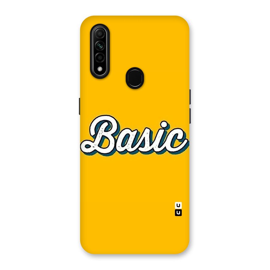 Basic Yellow Back Case for Oppo A31