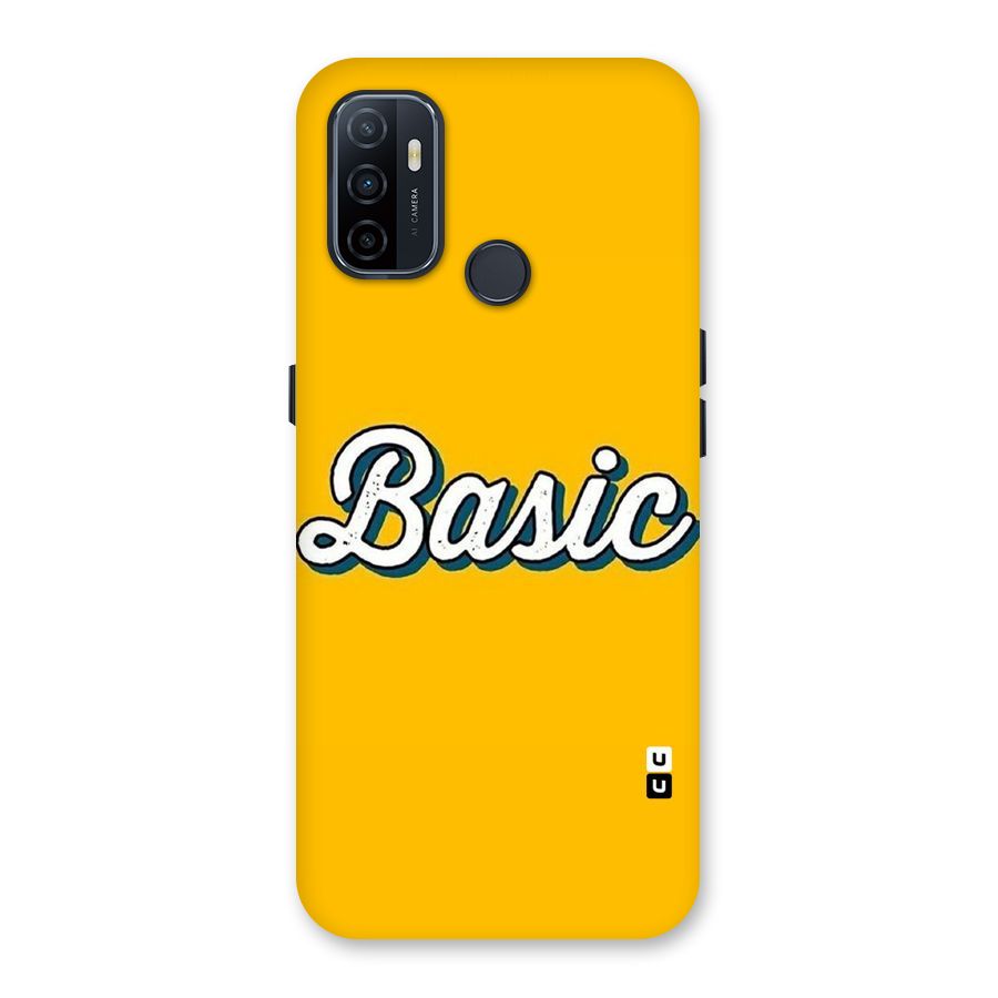 Basic Yellow Back Case for Oppo A32