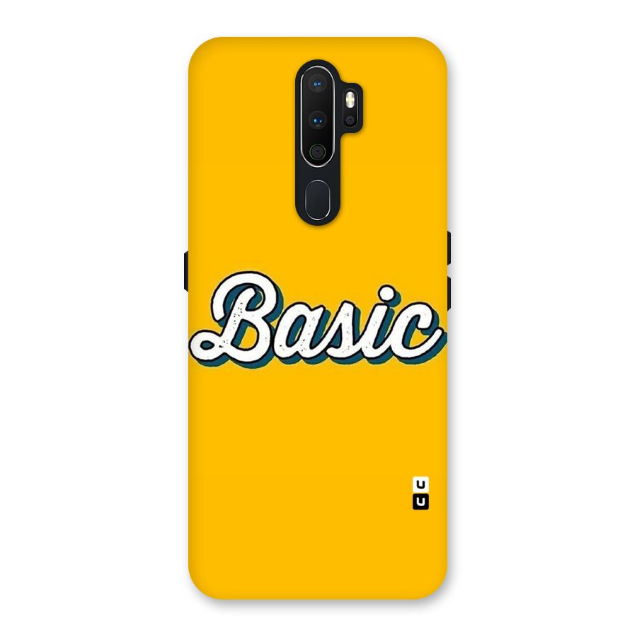 Basic Yellow Back Case for Oppo A5 (2020)