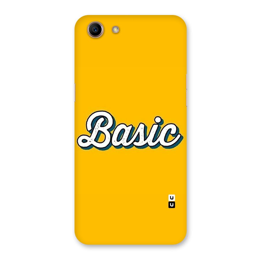 Basic Yellow Back Case for Oppo A83 (2018)