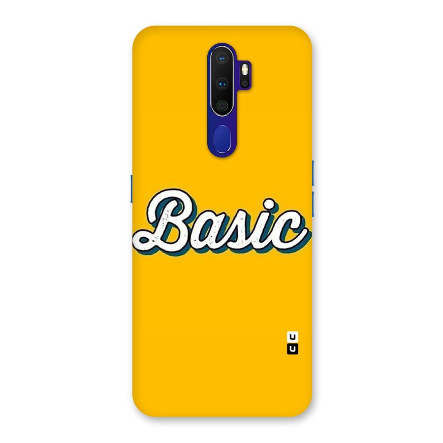 Basic Yellow Back Case for Oppo A9 (2020)