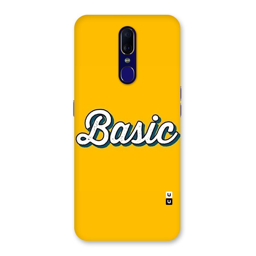 Basic Yellow Back Case for Oppo F11