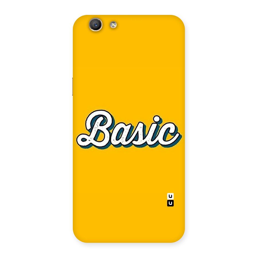 Basic Yellow Back Case for Oppo F1s