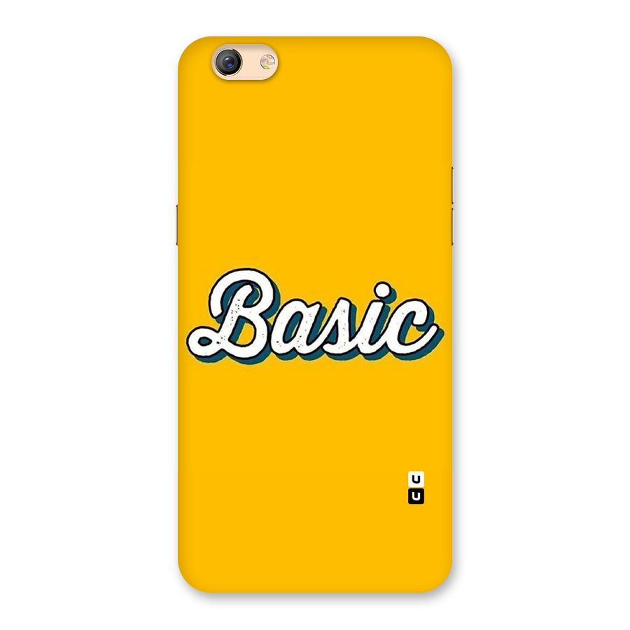 Basic Yellow Back Case for Oppo F3 Plus