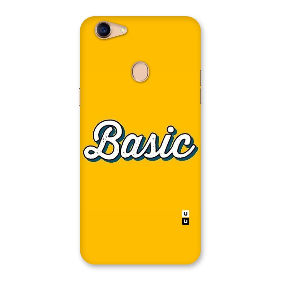 Basic Yellow Back Case for Oppo F5