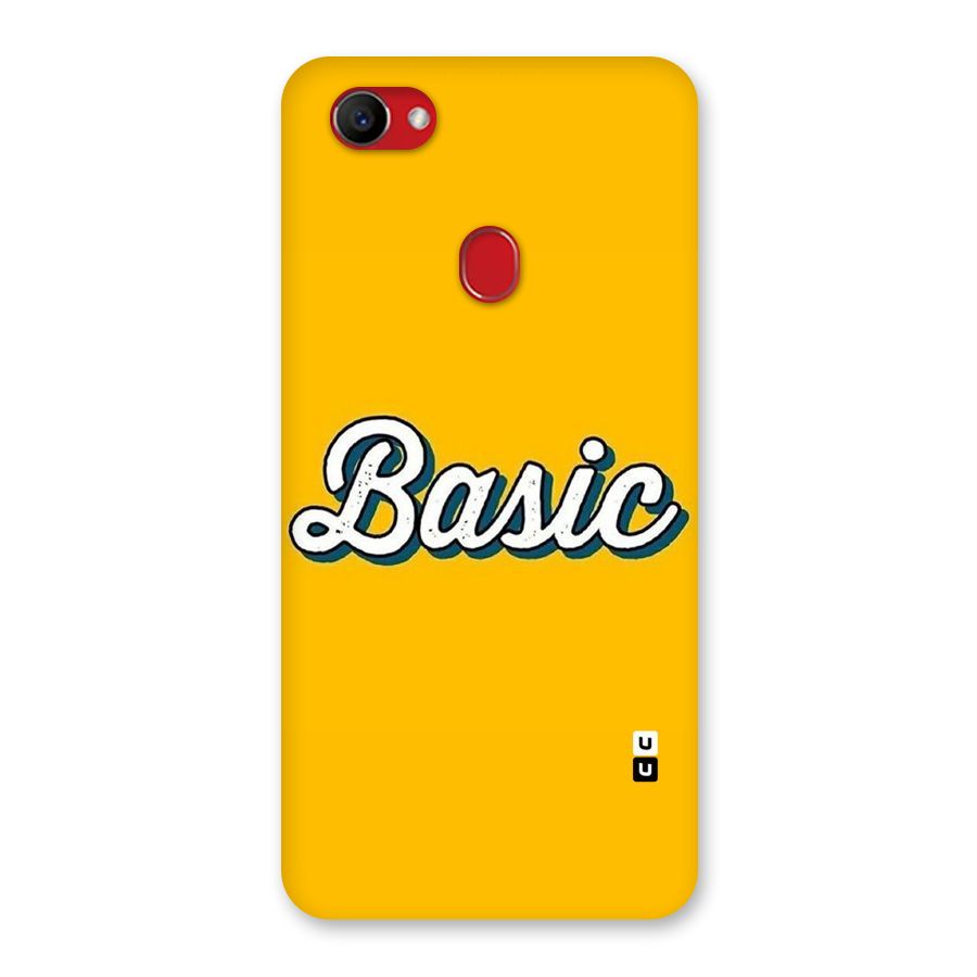 Basic Yellow Back Case for Oppo F7