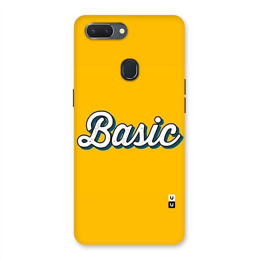 Basic Yellow Back Case for Oppo Realme 2