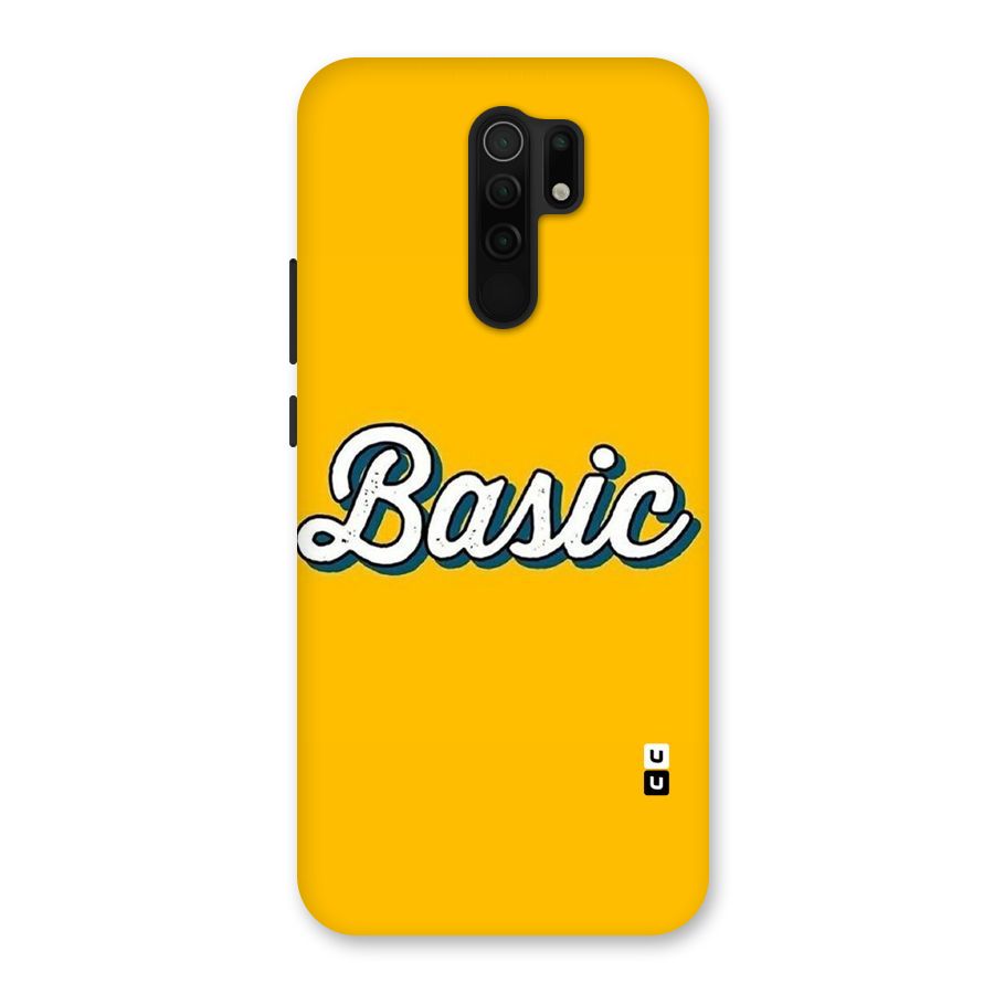 Basic Yellow Back Case for Poco M2