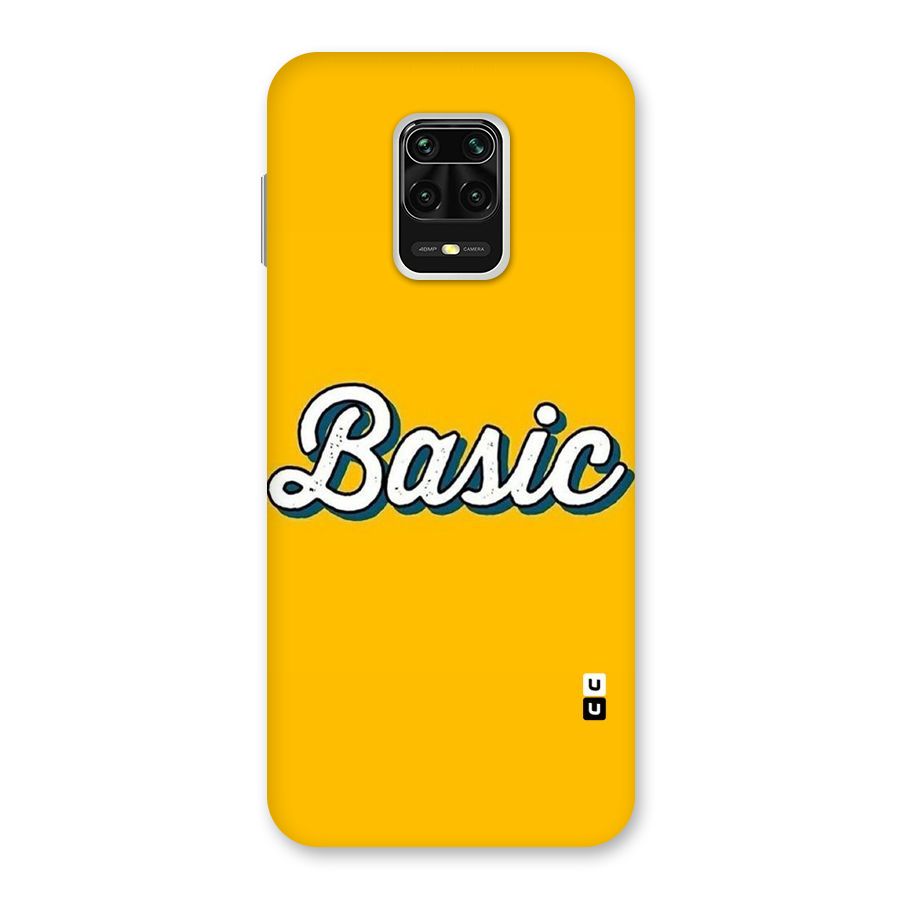Basic Yellow Back Case for Poco M2 Pro