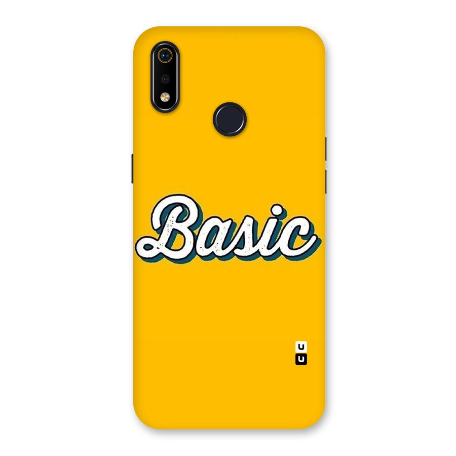 Basic Yellow Back Case for Realme 3i