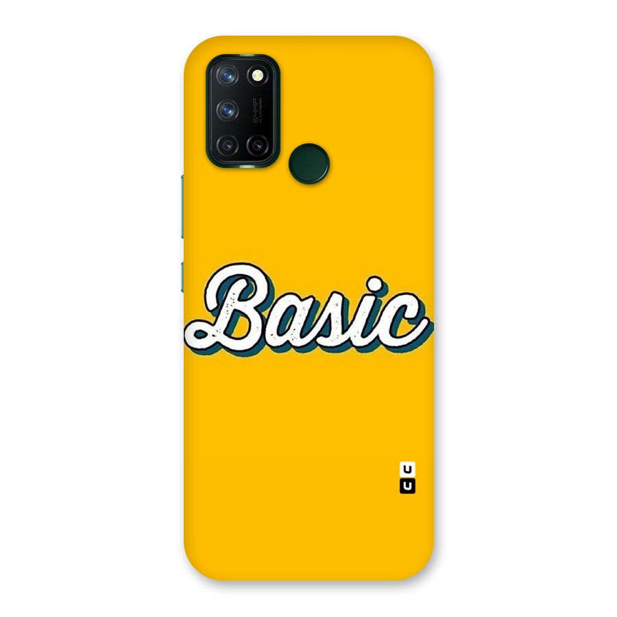 Basic Yellow Back Case for Realme 7i