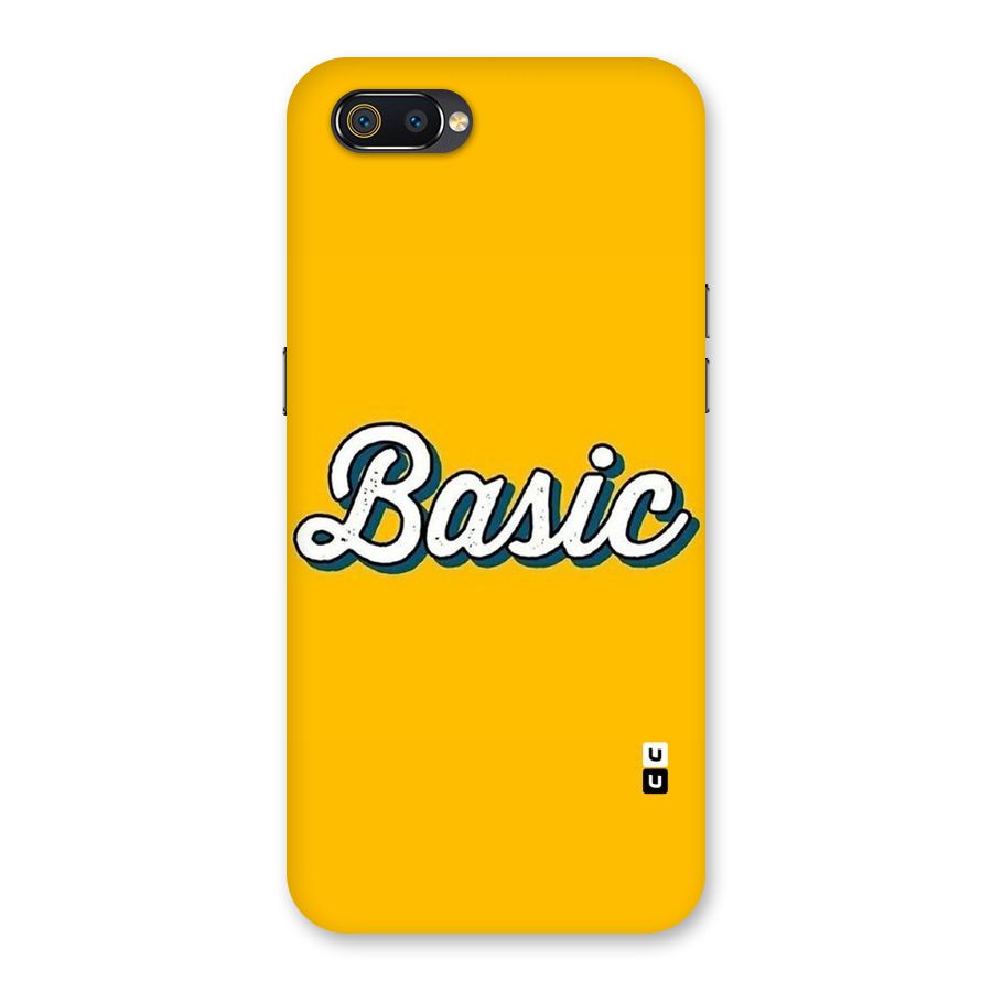 Basic Yellow Back Case for Realme C2