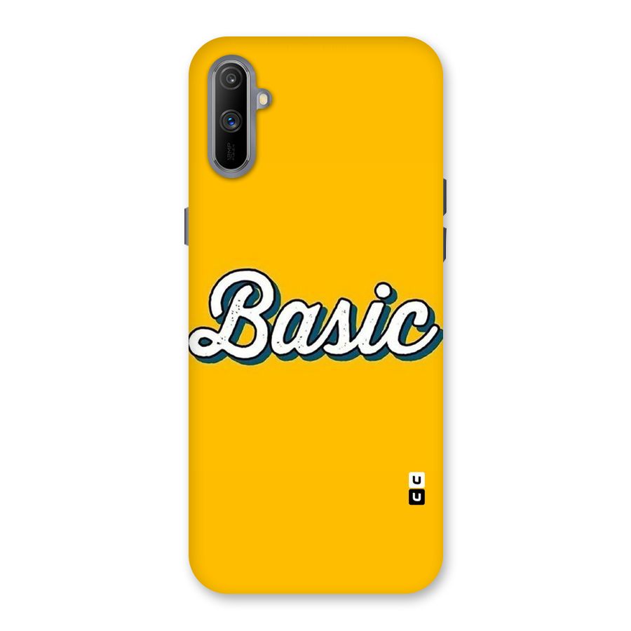 Basic Yellow Back Case for Realme C3