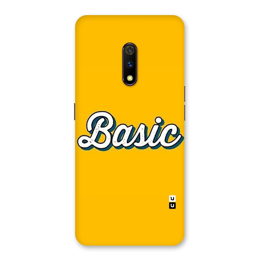 Basic Yellow Back Case for Realme X