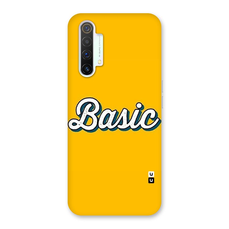 Basic Yellow Back Case for Realme X3