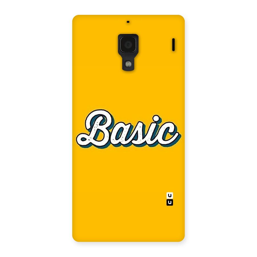 Basic Yellow Back Case for Redmi 1S
